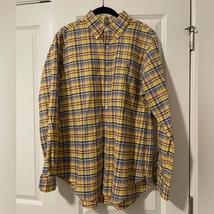 NWOT Ralph Lauren Polo Yellow gingham Button Up Shirt - Classic Fit